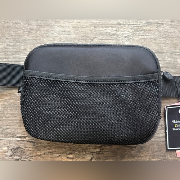 FINAL PRICE NWT Like Dream Black Belt Bag - Picture 3 of 5